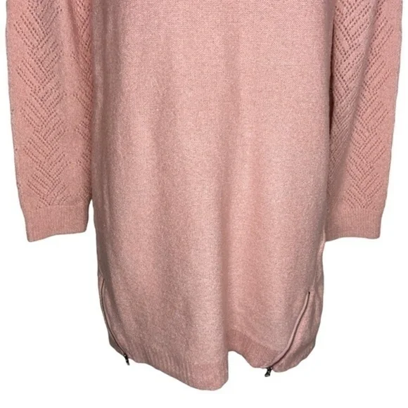 The Childrens Place Sweater Dress Light Plum Metallic Thread Knit Long Sleeve - Picture 3 of 13